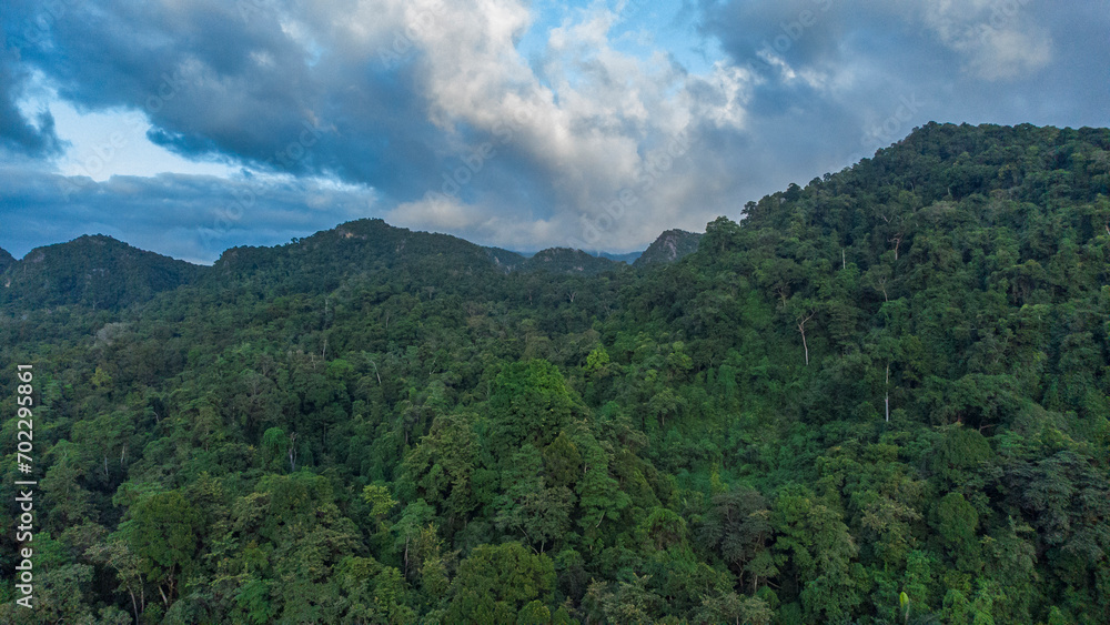 Aerial view of Bukit Barisan