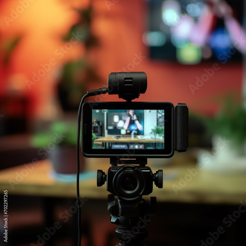 camera digital video camera screen recording with content creator streaming live internet radio