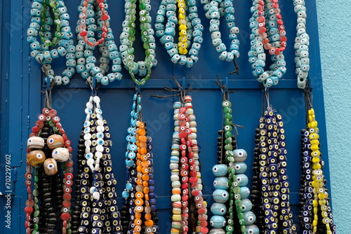 colorful jewelry on the Turkish bazar