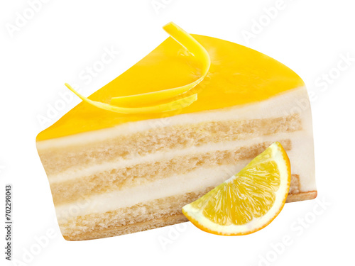 Torte mit Zitronen und Hintergrund transparent PNG cut out Lemon Tart photo