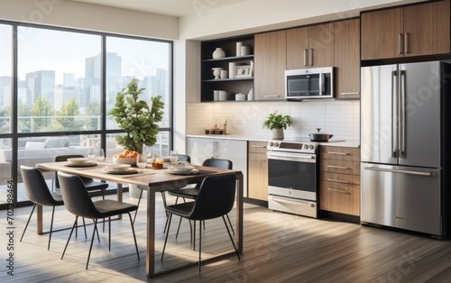 a clean and minimalist modern kitchen interior design