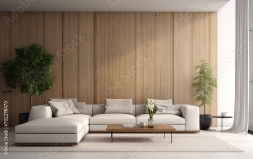 Interior design of modern cozy living room © sitifatimah