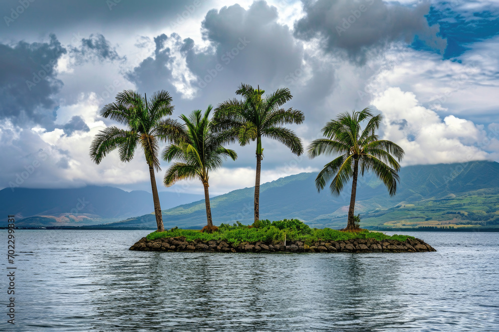 Fototapeta premium beach with palm trees