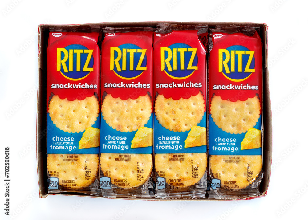 Pleasant Valley, Canada January 03, 2024 Ritz snackwiches crackers