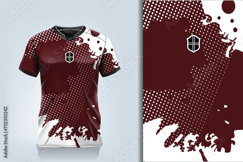 -shirt sport design template, Soccer jersey mockup for football club