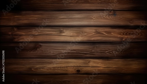 Dark brown wooden plank background  wallpaper. Old grunge dark textured