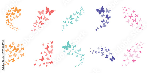 Flying Butterflies Illustration
