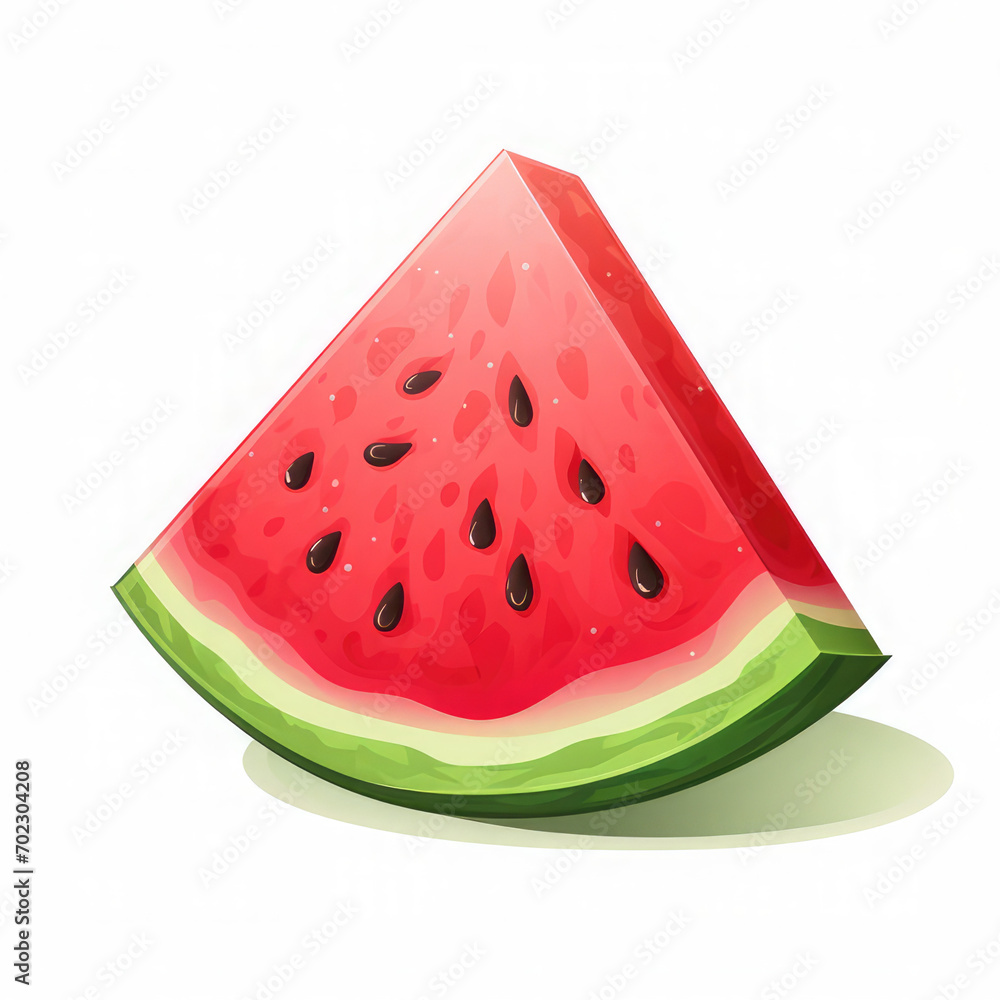 Sliced of watermelon isolated on white background. Sliced of watermelon isolated on white background.