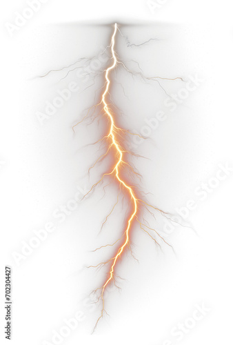 Lightning Isolated on Transparent Background 
