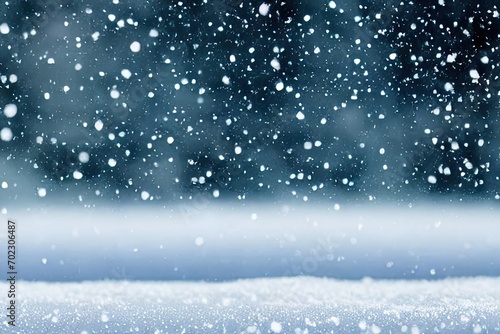 Beautiful snow falling background design © Sorawit