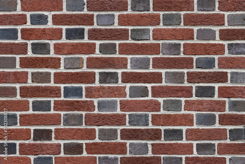 Εκτύπωση καμβά brick wall in flemish bond pattern with short side headers in black and long sid