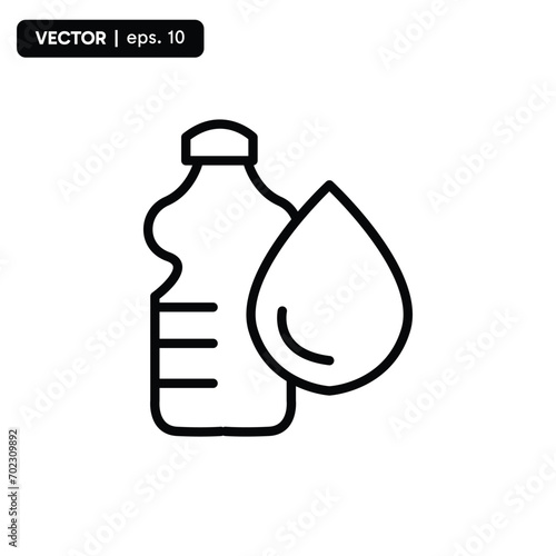 ion drink icon, sports drink, ion liquid. vector eps 10