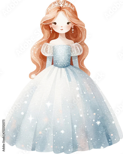 winter princess red hair fairytale princess 01