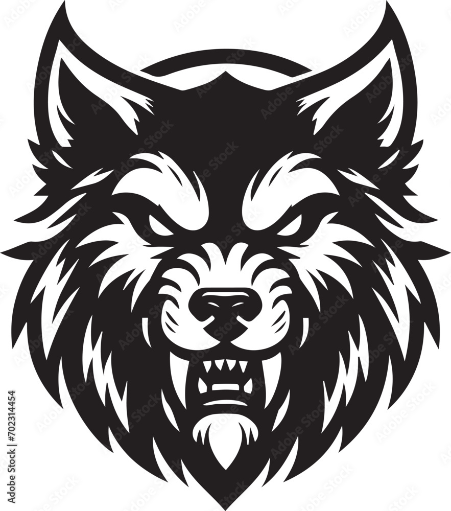 Obraz premium Beast Wolf Head Design