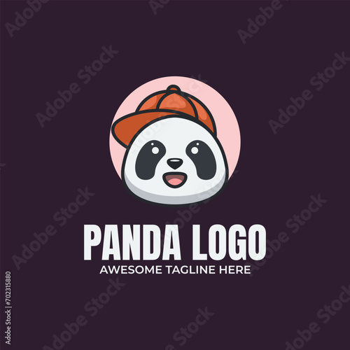 Panda Mascot logo Design