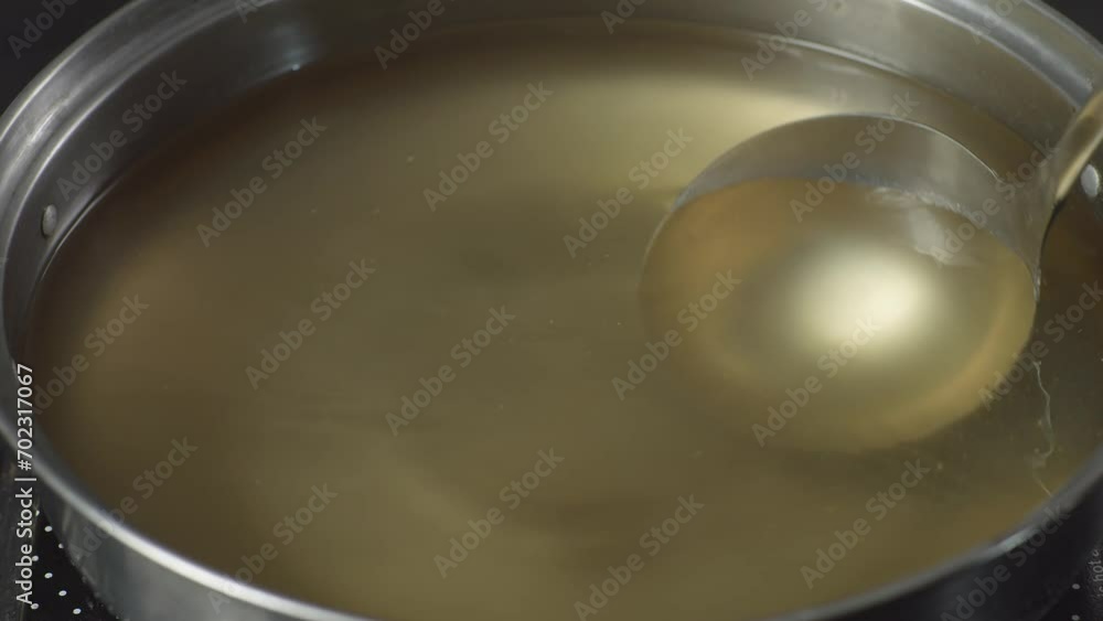 Close Up Of Soup In The Cooking Pot. Sukiyaki Or Shabu In A Pot
Close Up Of Soup In The Cooking Pot. Sukiyaki Or Shabu In A Pot