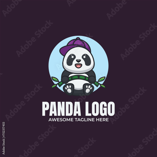 Panda Mascot Logo Design