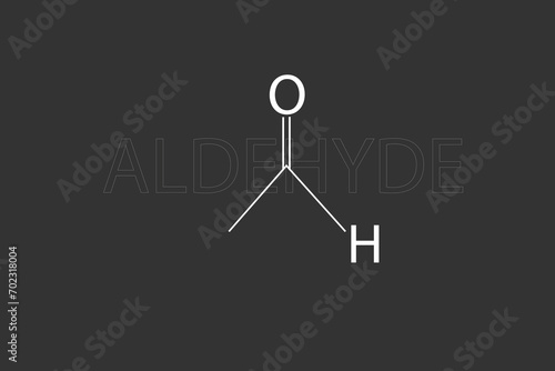 Aldehyde molecular skeletal chemical formula