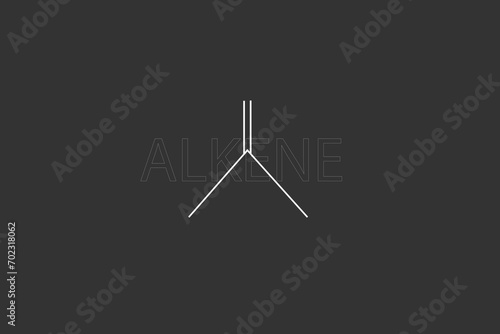 Alkene molecular skeletal chemical formula