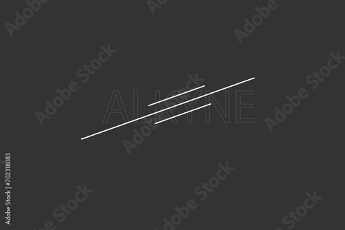 Alkyne molecular skeletal chemical formula