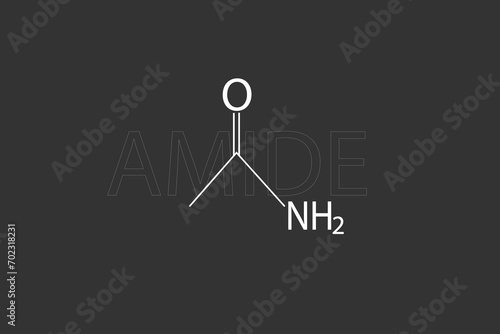 Amide molecular skeletal chemical formula