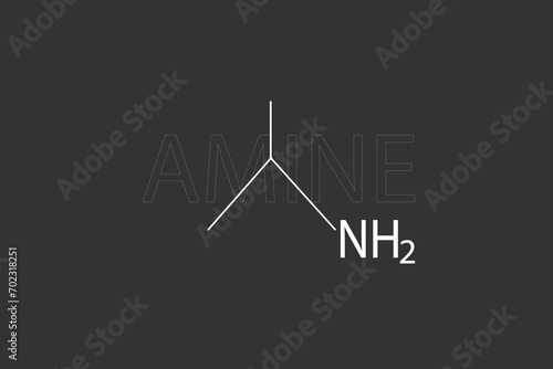Amine molecular skeletal chemical formula
