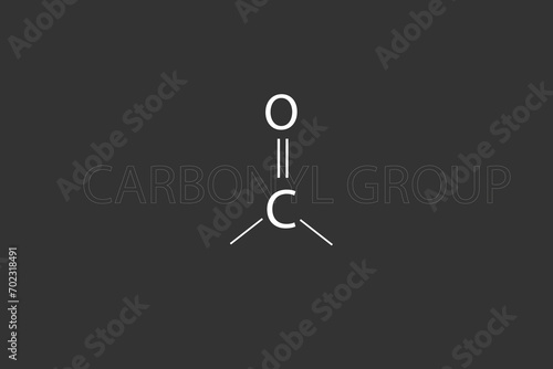 Carbonyl group molecular skeletal chemical formula