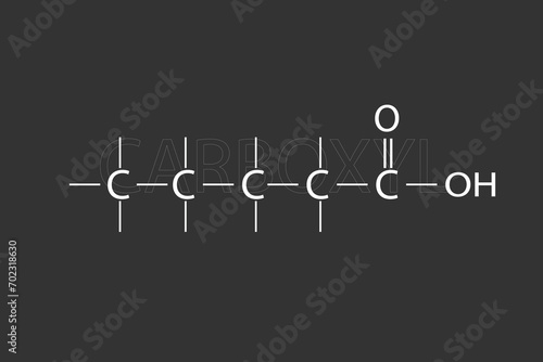 Carboxyl molecular skeletal chemical formula