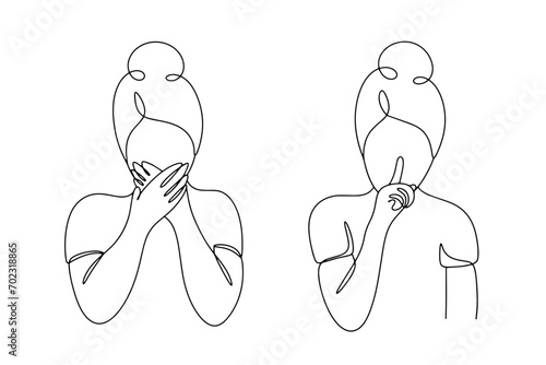  Woman. Be silent. One line