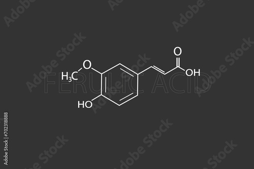 Ferulic acid molecular skeletal chemical formula