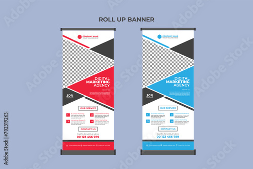 Roll Up Banner Design Business Template