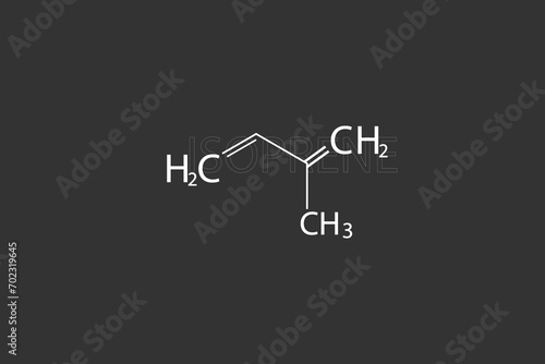 Isoprene molecular skeletal chemical formula