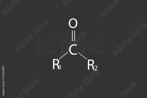 Ketone molecular skeletal chemical formula