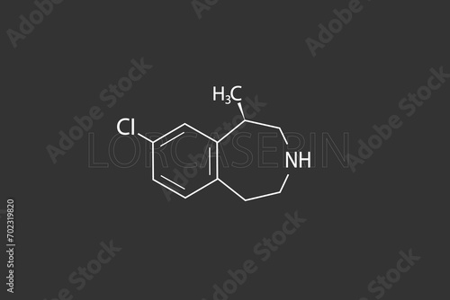 Lorcaserin molecular skeletal chemical formula