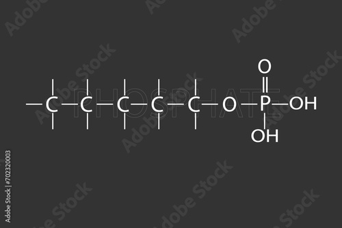 Phosphate molecular skeletal chemical formula