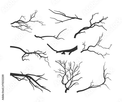 Tree branch Branch silhouettes, Leaf branch clipart, Tree branch design