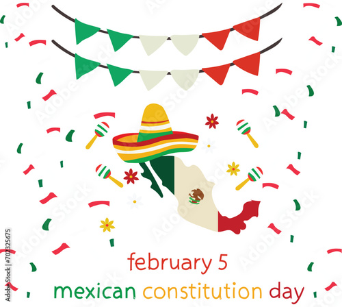 mexican constitution day is celebrated every year on 5 February.
