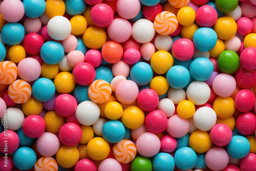 Colored candies and sweets background texture Colored candies and sweets background texture