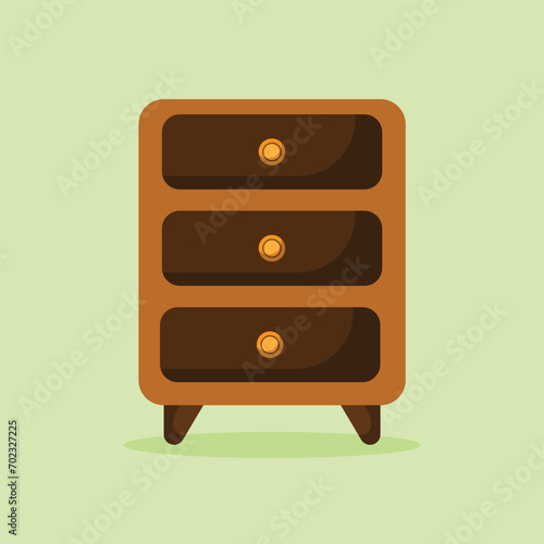 Cabinat icon. Subtable to place on furniture, interior, etc.