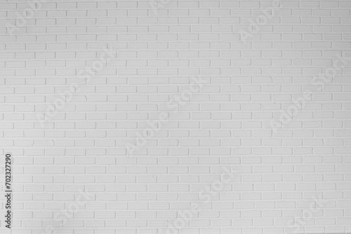 White Rustic Brick Wall Texture. Retro Whitewashed Old Brick Wall Surface