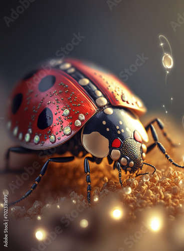 ladybug on a leaf © Faris