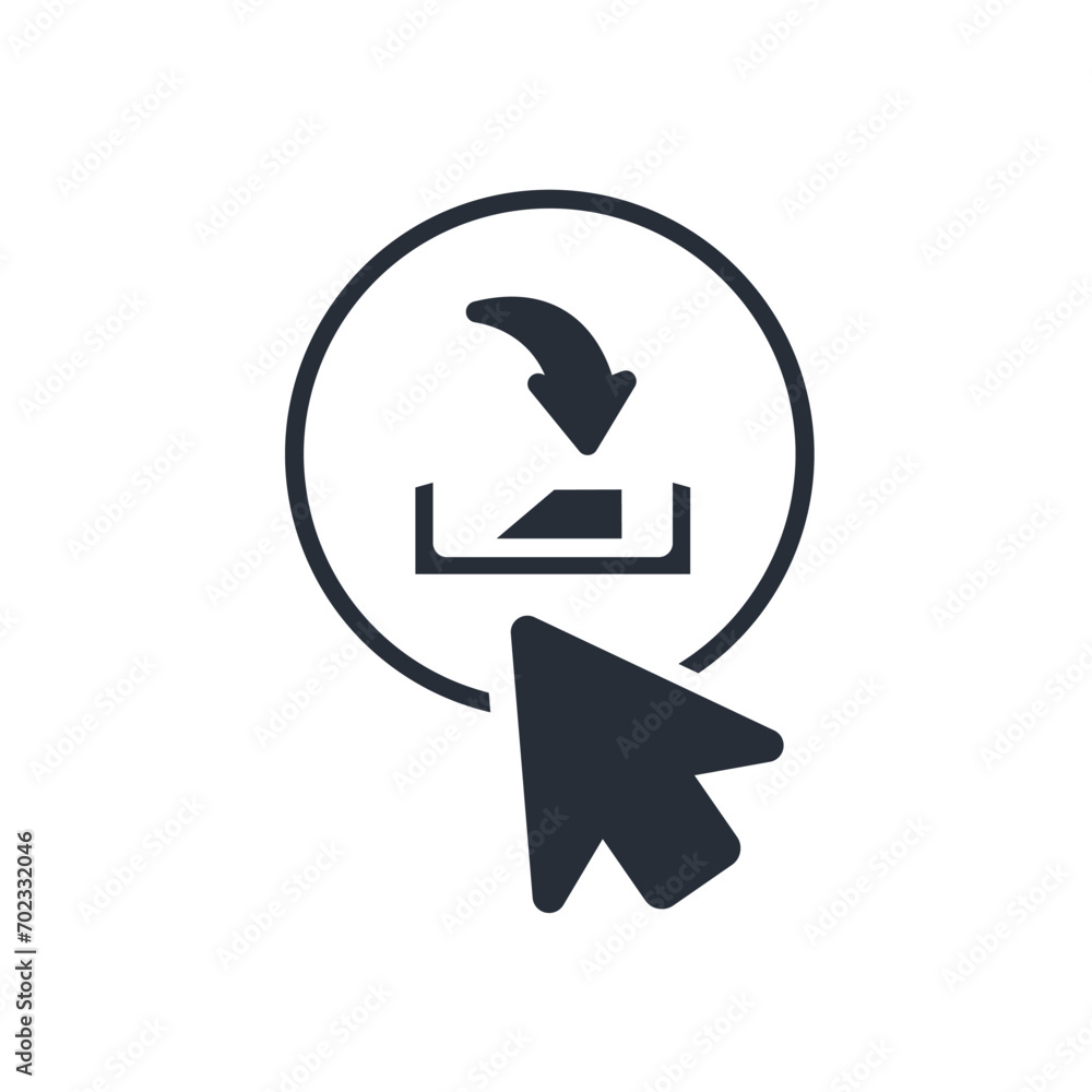 click to download icon. vector.Editable stroke.linear style sign for use web design,logo.Symbol illustration. click to download icon. vector.Editable stroke.linear style sign for use web design,logo.Symbol illustration.
