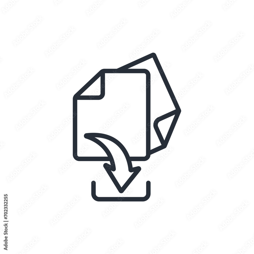 download file icon. vector.Editable stroke.linear style sign for use web design,logo.Symbol illustration. download file icon. vector.Editable stroke.linear style sign for use web design,logo.Symbol illustration.