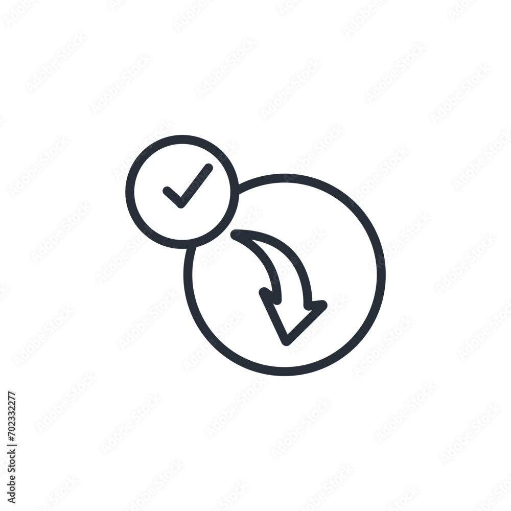 download success icon. vector.Editable stroke.linear style sign for use web design,logo.Symbol illustration. download success icon. vector.Editable stroke.linear style sign for use web design,logo.Symbol illustration.