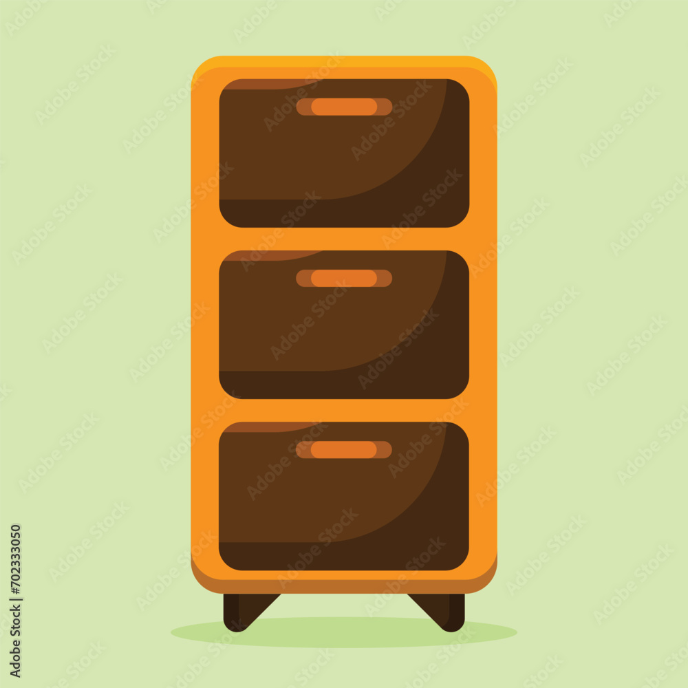 Cabinet icon. Subtable to place on furniture, interior, etc.