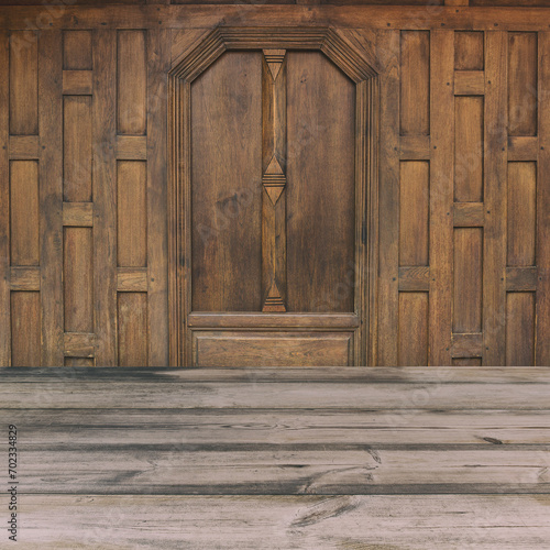 Old wooden room ,Teakwood