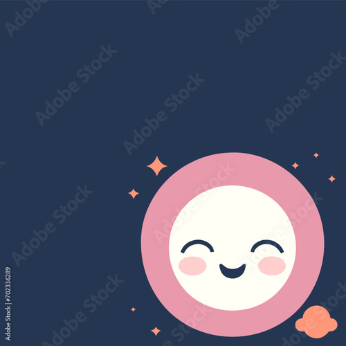 Happy cute sweet wallpaper background vector