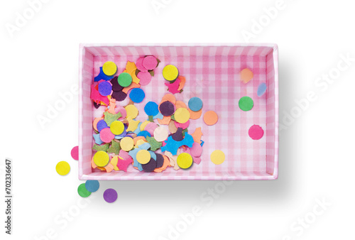 Canvas Print Confetti in a box