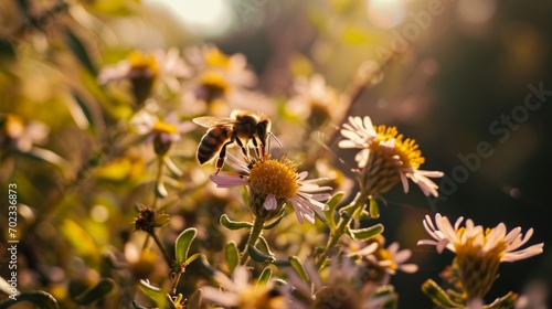 a bee on a flower © Aliaksandr Siamko