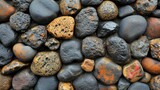 Pebbles texture abstract background